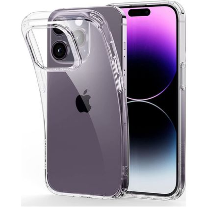 Mobigear Basics Doorzichtig iPhone 14 Plus Hoesje Flexibel TPU Backcover - Transparant