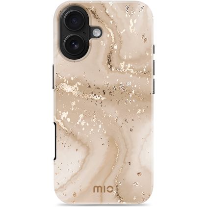 MIO iPhone 17 MagSafe Hoesje Hardcase Backcover - Gold Marble