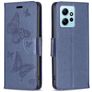 Mobigear Butterfly Xiaomi Redmi Note 12 Hoesje Bookcase Portemonnee - Blauw