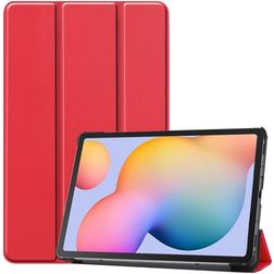 Mobigear Tri-Fold Samsung Galaxy Tab S6 Lite Hoes Bookcase - Rood