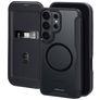 Mobiparts Shield Line Samsung Galaxy S26 Ultra MagSafe Hoesje Bookcase - Zwart