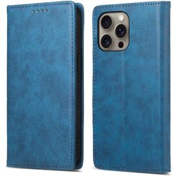 Mobigear Wallet iPhone 16 Pro Max Hoesje Bookcase Portemonnee - Blauw