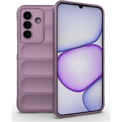 Mobigear Bumpy Samsung Galaxy A27 Hoesje Flexibel TPU Backcover - Paars