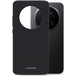 Mobilize Rubber Gelly Honor Magic 8 Pro Hoesje Flexibel TPU Backcover - Zwart