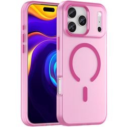 Mobigear Shockproof iPhone 17 Pro Max MagSafe Hoesje Hardcase Backcover - Roze