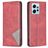 Mobigear Rhombus Slim Xiaomi Redmi Note 12 Hoesje Bookcase - Rood