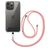 Mobigear Nylon Lanyard Universeel Telefoonkoord Verstelbaar - Roségoud