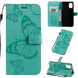 Mobigear Butterfly Samsung Galaxy A71 Hoesje Bookcase Portemonnee - Turquoise