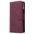 Mobigear Zipper Samsung Galaxy A41 Hoesje Bookcase Portemonnee - Rood