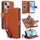 Mobigear Wallet iPhone 15 Hoesje Bookcase Portemonnee - Bruin