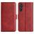 Mobigear Slim Magnet Samsung Galaxy M55 Hoesje Bookcase Portemonnee - Rood