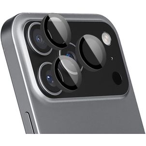 Mobiparts iPhone 17 Pro Max Glazen Camera Lens Protector - Zwart