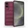 Mobigear Bumpy Samsung Galaxy S25 Edge Hoesje Flexibel TPU Backcover - Wine Red