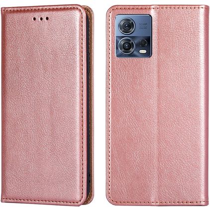 Mobigear Wallet Motorola Edge 30 Fusion Hoesje Bookcase Portemonnee - Roségoud