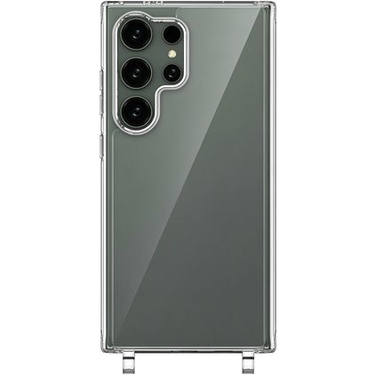Mobigear Mix & Match Doorzichtig Samsung Galaxy S25 Ultra Flexibel TPU Hoesje met koord - Transparant