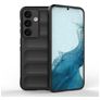Mobigear Bumpy Samsung Galaxy S24 Hoesje Flexibel TPU Backcover - Zwart
