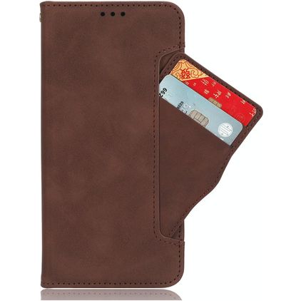 Mobigear Slide Wallet OPPO Find X9 Hoesje Bookcase Portemonnee - Bruin