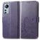 Mobigear Clover Xiaomi 12 Lite Hoesje Bookcase Portemonnee - Paars