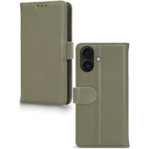 Mobilize Premium Gelly iPhone 17 Hoesje Bookcase Portemonnee - Groen