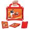 Mobigear Football iPad Air 11 Inch (2025) Hoes EVA Schuim Backcover + Schouderband + Standaard - Rood