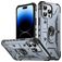 Mobigear Armor Ring iPhone 14 Pro Hoesje Hardcase Backcover Shockproof met Ringhouder - Grijs