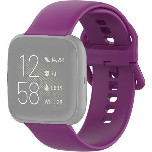 Mobigear Sport Buckle Siliconen Fitbit Versa 2 Bandje Gespsluiting - Paars