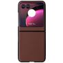 Mobigear Excellent Motorola Razr 40 Ultra Hoesje Hardcase Backcover - Bruin