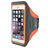 Mobiparts Telefoonhouder Hardlopen iPhone 7 Sport Hoesje Neopreen Sportarmband - Neon Orange