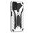 Mobigear Armor Stand Samsung Galaxy A03s Hoesje Hardcase Backcover Shockproof met Standaard - Zilver