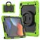 Mobigear RingGuard iPad 9 (2021) Hoes Hard Kunststof,Siliconen Backcover + Standaard - Groen