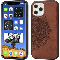 Mobigear Mandala iPhone 12 Pro Max Hoesje Hardcase Backcover - Bruin