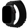 Mobilize Alpine Nylon Apple Watch Bandje Gespsluiting - 42/41/40/38 mm - Zwart