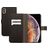 Mobiparts Saffiano Wallet iPhone XS Max Hoesje Bookcase Portemonnee - Zwart