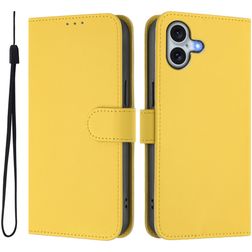 Mobigear Urban Wallet iPhone 16 Plus Hoesje Bookcase Portemonnee - Geel