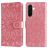 Mobigear Sunflower Samsung Galaxy A37 Hoesje Bookcase Portemonnee - Roségoud