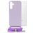 Mobilize Lanyard Gelly Samsung Galaxy S24 Plus Flexibel TPU Hoesje met koord - Pastel Purple