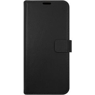 Valenta Gel Skin Samsung Galaxy A34 Hoesje Echt Leer Bookcase Portemonnee - Zwart