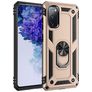 Mobigear Armor Ring Samsung Galaxy S20 FE Hoesje Hardcase Backcover Shockproof met Ringhouder - Goud