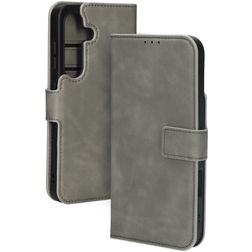 Mobiparts Classic Wallet Samsung Galaxy S25 MagSafe Hoesje Bookcase - Granite Grey