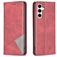 Mobigear Rhombus Slim Samsung Galaxy S23 FE Hoesje Bookcase - Rood