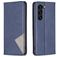 Mobigear Rhombus Slim Samsung Galaxy S23 Plus Hoesje Bookcase - Blauw