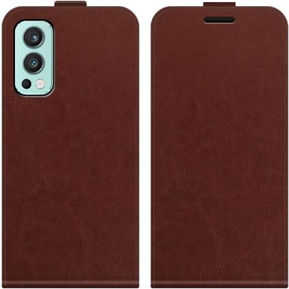 Mobigear OnePlus Nord 2 Hoesje Flipcase - Bruin