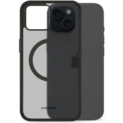 Mobilize Hybrid iPhone 15 MagSafe Hoesje Hardcase Backcover Shockproof - Zwart