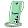 Mobigear Lanyard Card Samsung Galaxy S26 Ultra Siliconen Hoesje met koord en Pasjeshouder - Groen