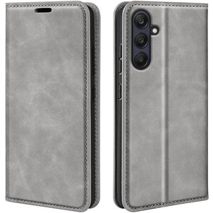 Mobigear Retro Slim Samsung Galaxy A26 Hoesje Bookcase Portemonnee - Grijs