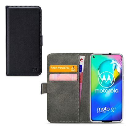 Mobilize Classic Gelly Wallet Motorola Moto G8 Power Hoesje Bookcase Portemonnee - Zwart