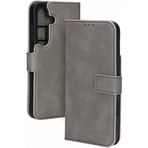 Mobiparts Classic Wallet Samsung Galaxy S25 MagSafe Hoesje Bookcase - Granite Grey