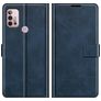 Mobigear Wallet Motorola Moto G30 Hoesje Bookcase Portemonnee - Blauw