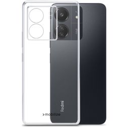 Mobilize Gelly Doorzichtig Xiaomi Redmi 13C Hoesje Flexibel TPU Backcover - Transparant