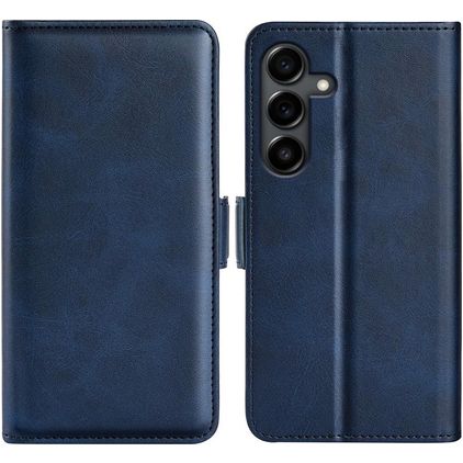 Mobigear Slim Magnet Samsung Galaxy S25 FE Hoesje Bookcase Portemonnee - Donkerblauw